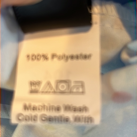 Long Sleeve Floral Crop Top Blouse with Tie Blue Red Yellow - Picture 10 of 10